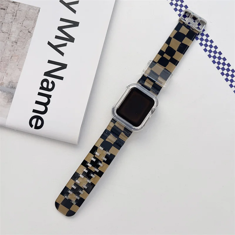 Ремешок спортивный для Apple Watch Band Series 7 6 SE 5 4 3 Силиконовый Сетчатый браслет iWatch 45 мм
