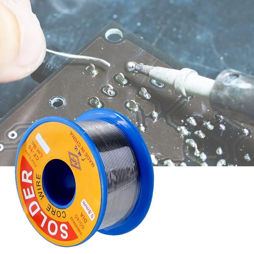 

100g 0.8/1.0/1.2mm Solder Wire Low Melting Point Fast Welding Solder Joints Professional for Circuit Board Maintenance