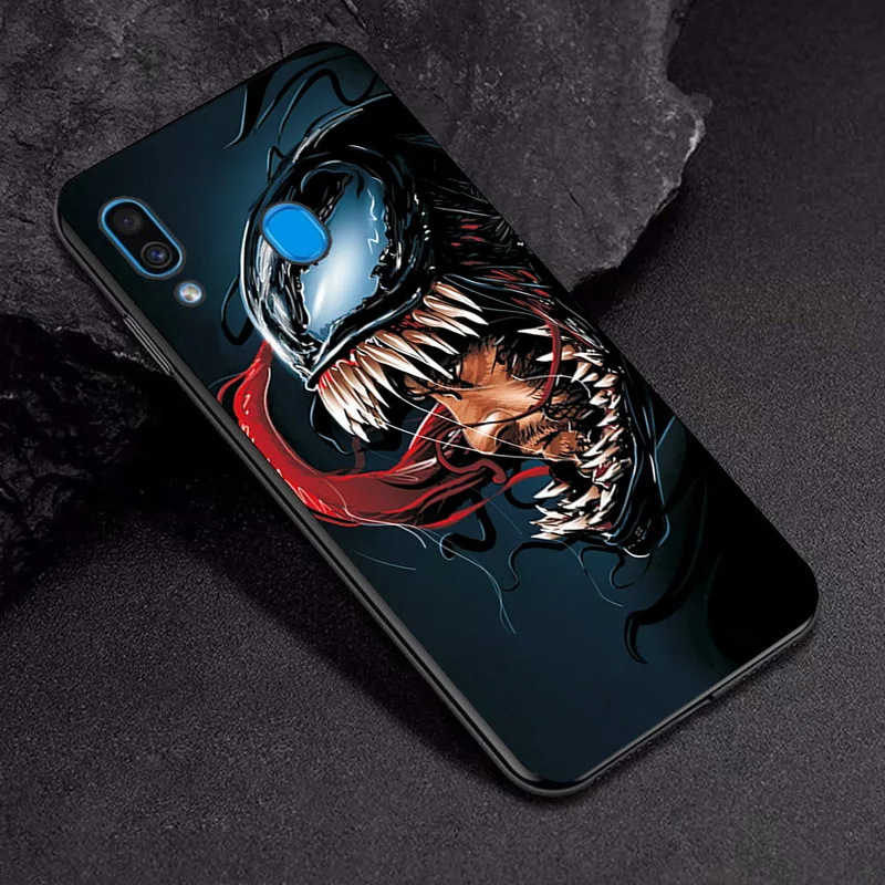 Крышка для samsung Galaxy A10 A20 A30 чехол Крышка героя Marvel из термопластика черный для samsung A50 A60 A70 A20E A40 A30S A50S A70S чехол для телефона