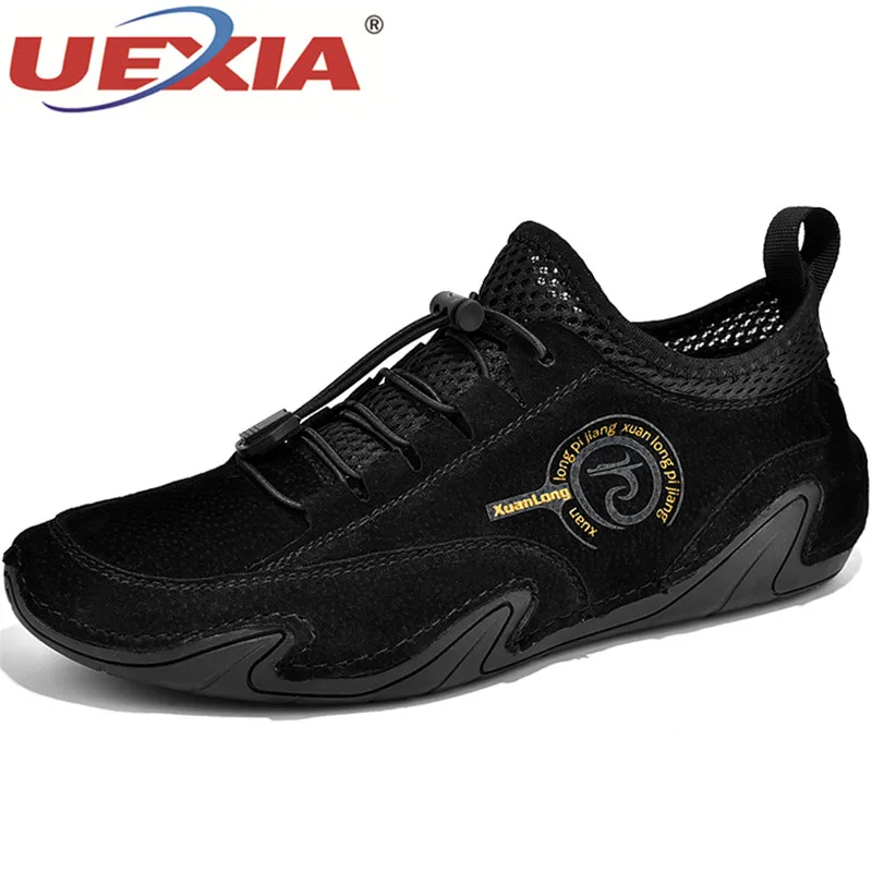 

Suede Leather Men Casual Shoes Luxury Brand Italian Loafers Breathable Driving Summer Moccasins Plus Size 48 Business Handmade