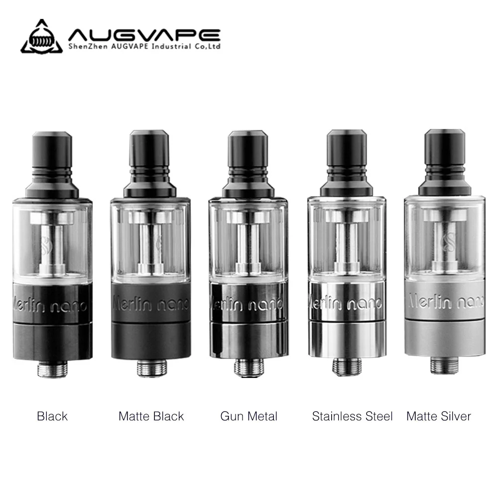 Оригинальный атомайзер Augvape Merlin Nano MTL RTA 2 мл Bubble PCTG герметичный 18 мм бак для вейпа Vs