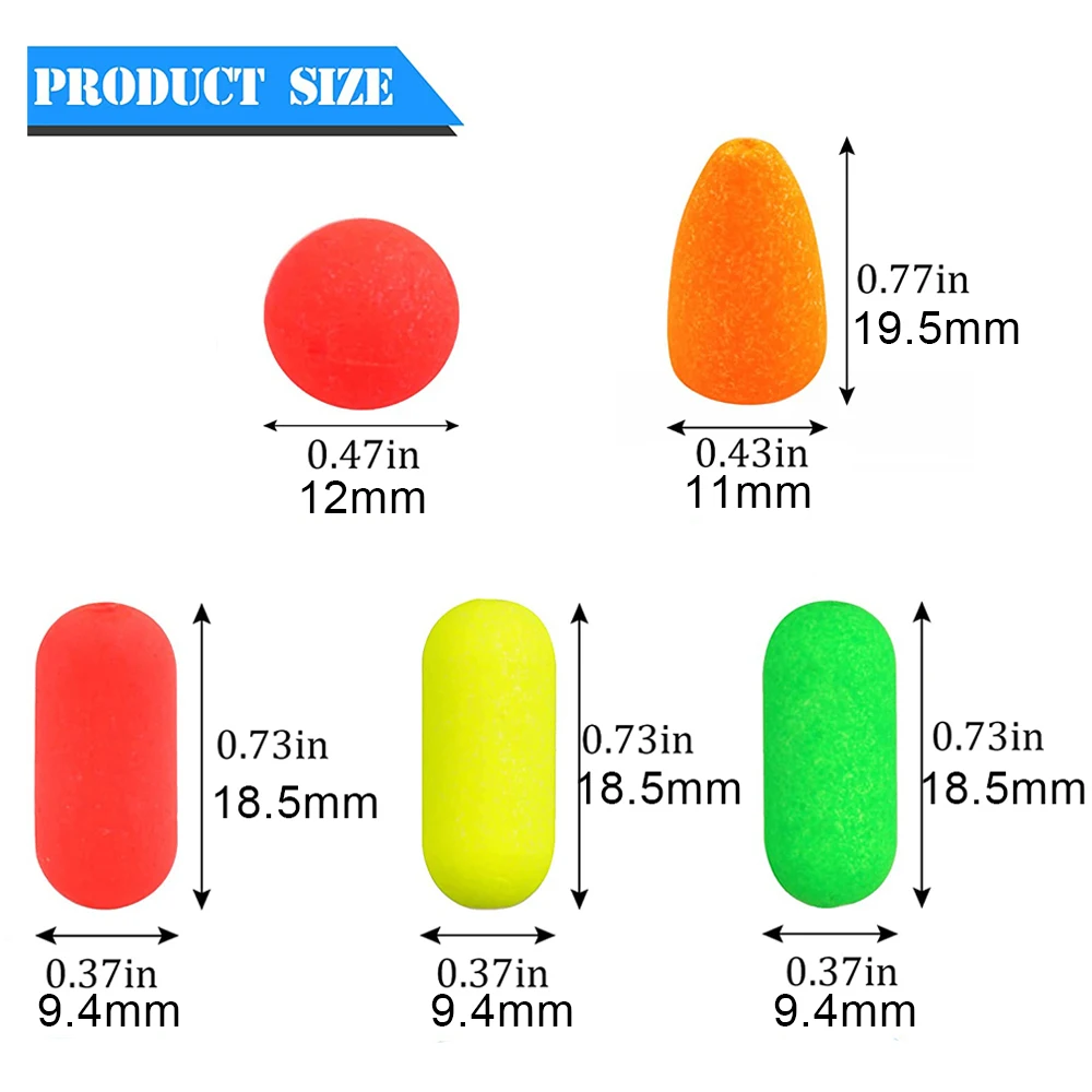 20 шт./лот пенопластовый поплавок для рыбалки Индикатор забастовки рыбалка