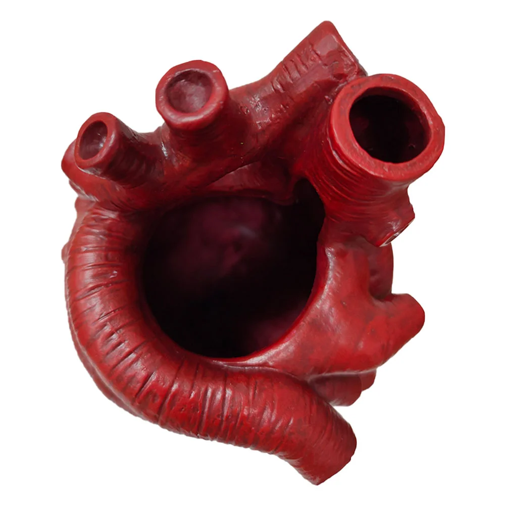 

1pc Decorative Vase Decor Desktop Decoration for Home (Red)