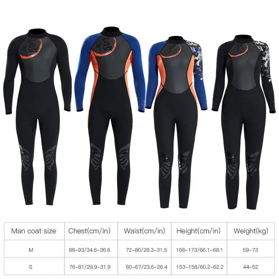 

1.5mm Breathable Diving Wetsuit One-Piece Long Sleeve Unisex Surfing Swimming Sailing Clothes Snorkeling Diving Equipment