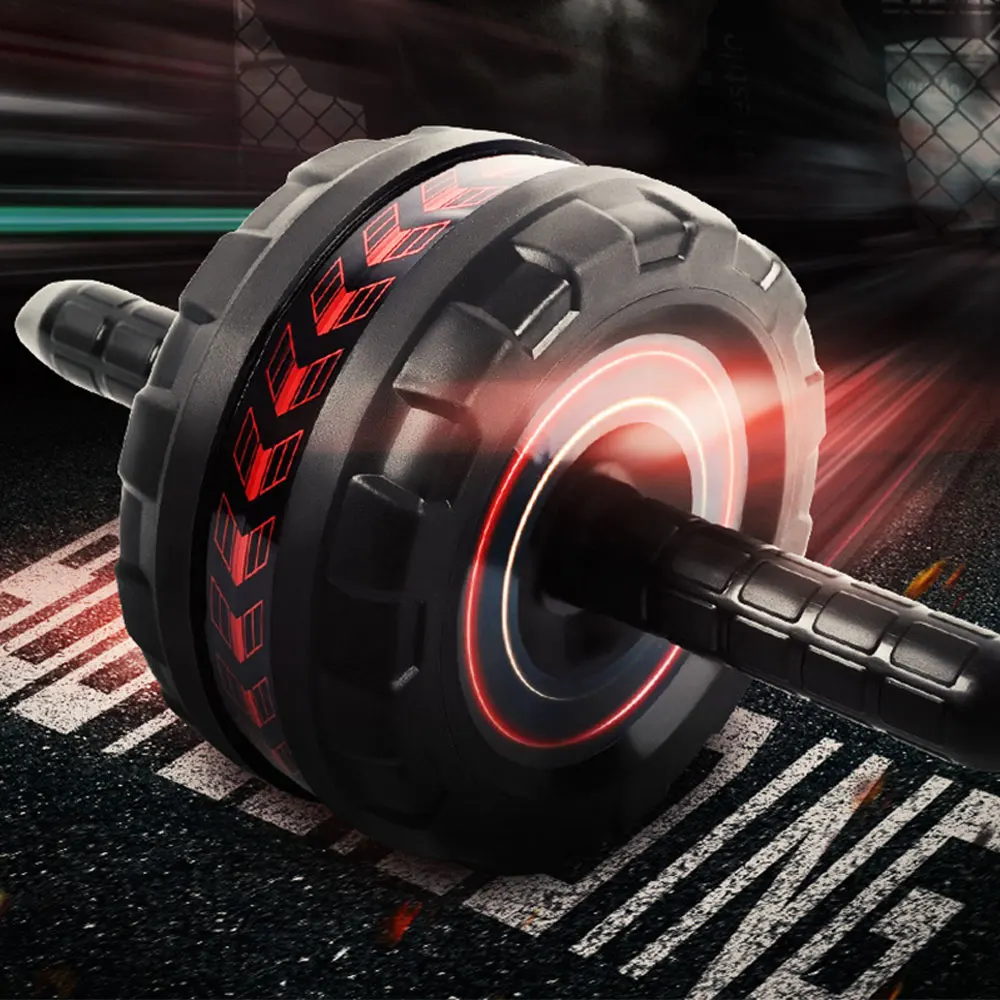 

No Noise Ab Roller Wheel Abdominal Abdomen Muscle Exerciser Workout Fitness Indoor Home Gym Equipment Family Movement