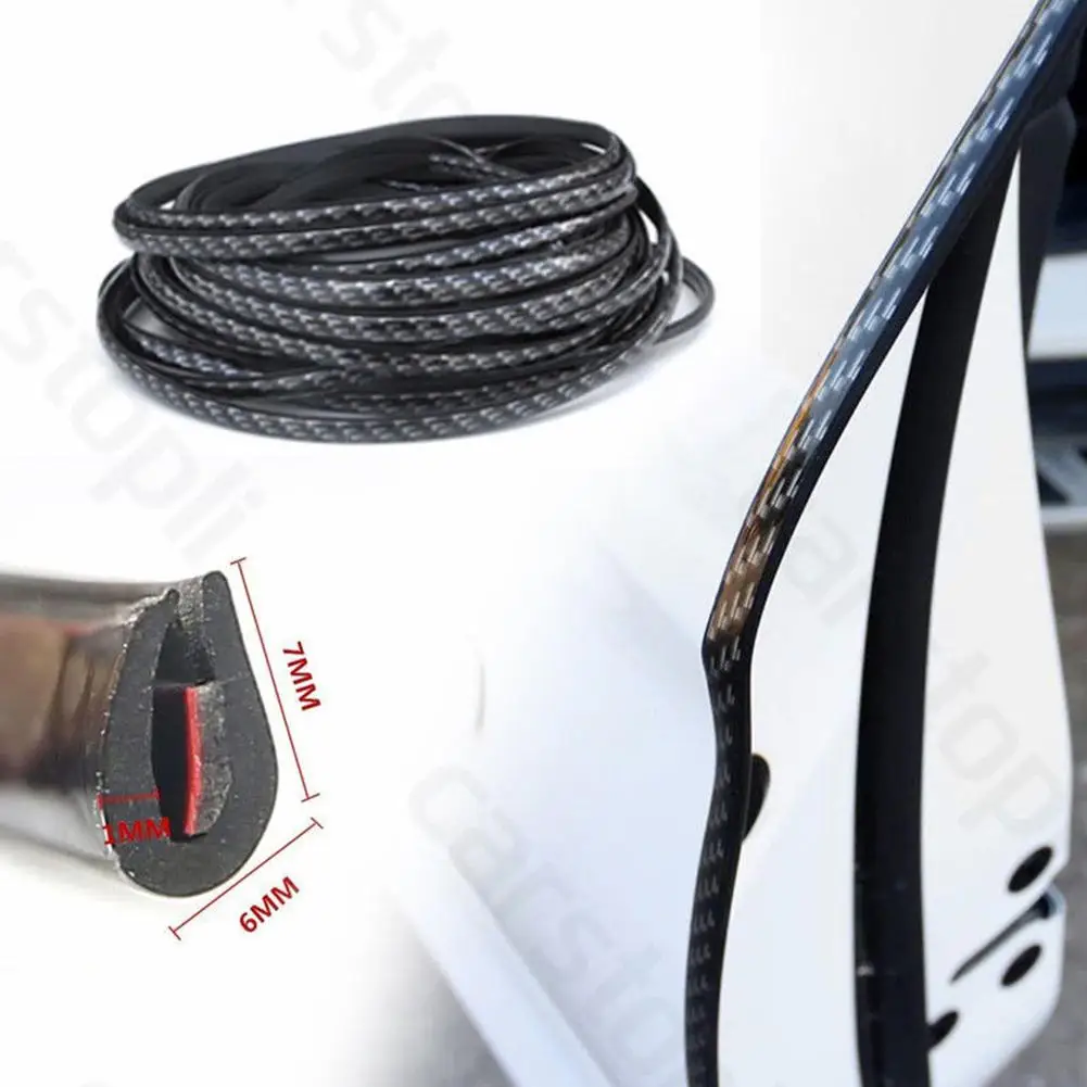

5m Universal Car Door Edge U Shape Anti-scratch Trim Strip Protector Sticker