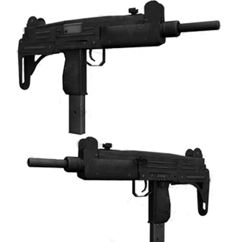 Бумажная модель UZI Submachine Gun Масштаб 1:1 огнестрельное оружие ручной работы игрушка