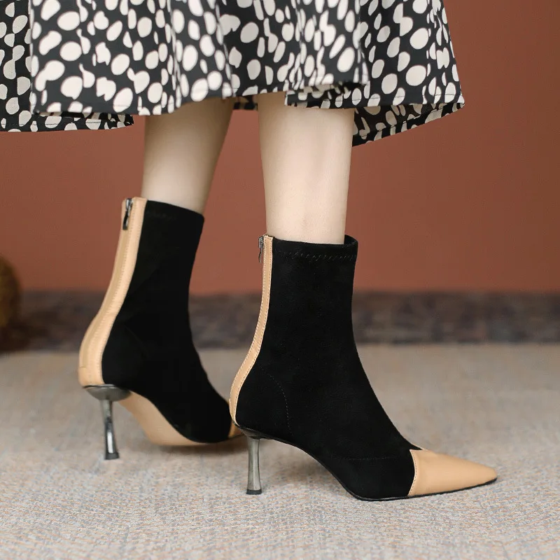 

Женские ботинки, роскошные дизайнерские ботинки, женская зимняя обувь, модная резиновая обувь до щиколотки, модель 2021 года, Осенний Римский ...