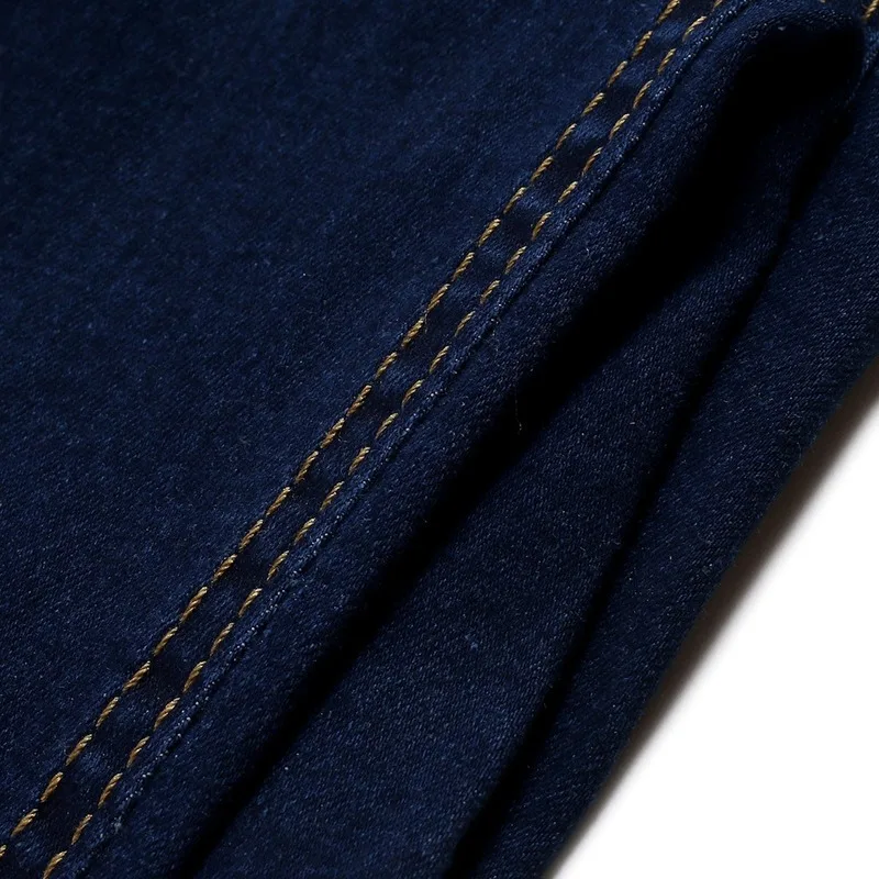 

Jeans Men Slim Straight Blue Spring and Summer Regular Fit Casual Pants Cotton Men's Clothing Trousers Male Jeans Pants