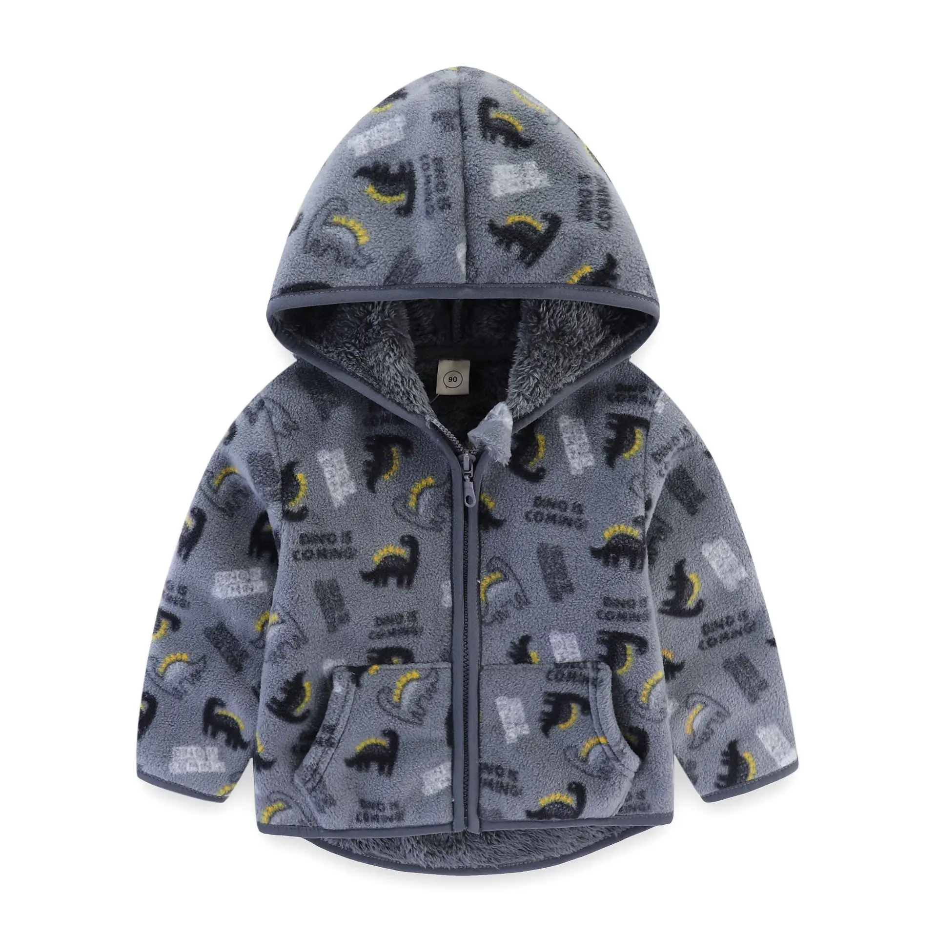 Новое Детское платье на весну-осень для девочек и мальчиков ворсистая флисовые