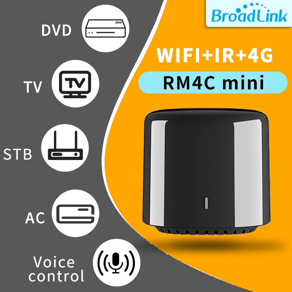 Broadlink RM4C WiFi + ИК-модуль автоматизации для умного дома совместимый с Alexa amazon Google Home