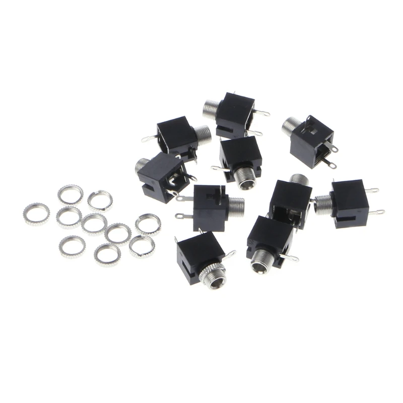 2020 Новый 10 шт 3 5 мм Женский аудио разъем Pin DIP Jack для PJ 301M наушников|Соединители| |