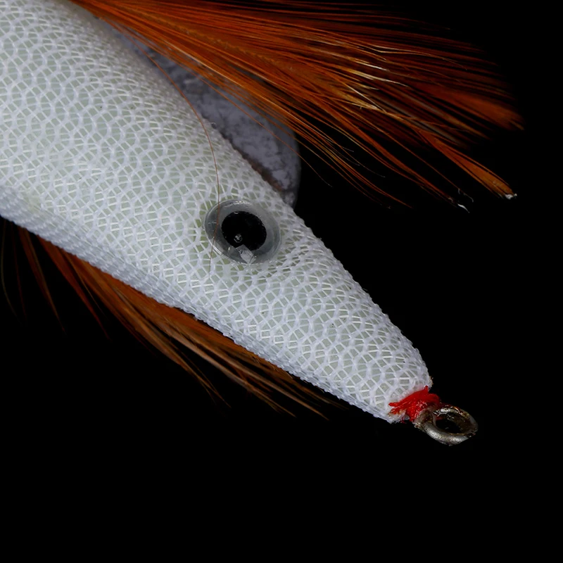 Цельнокроеное платье световой крючки для кальмара 13 см 20g белое свечение