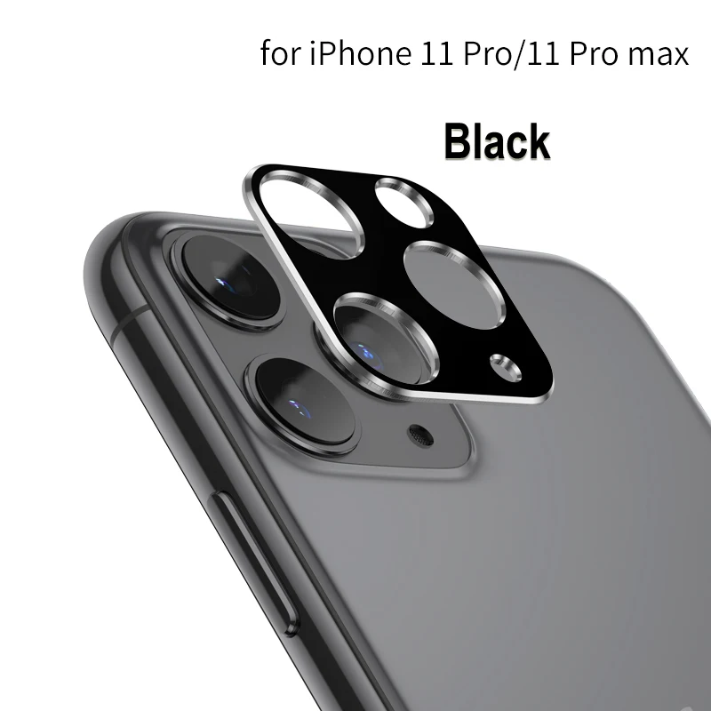 Чехол для камеры iPhone 11 Pro Max металлический защитный чехол объектива кольцевой