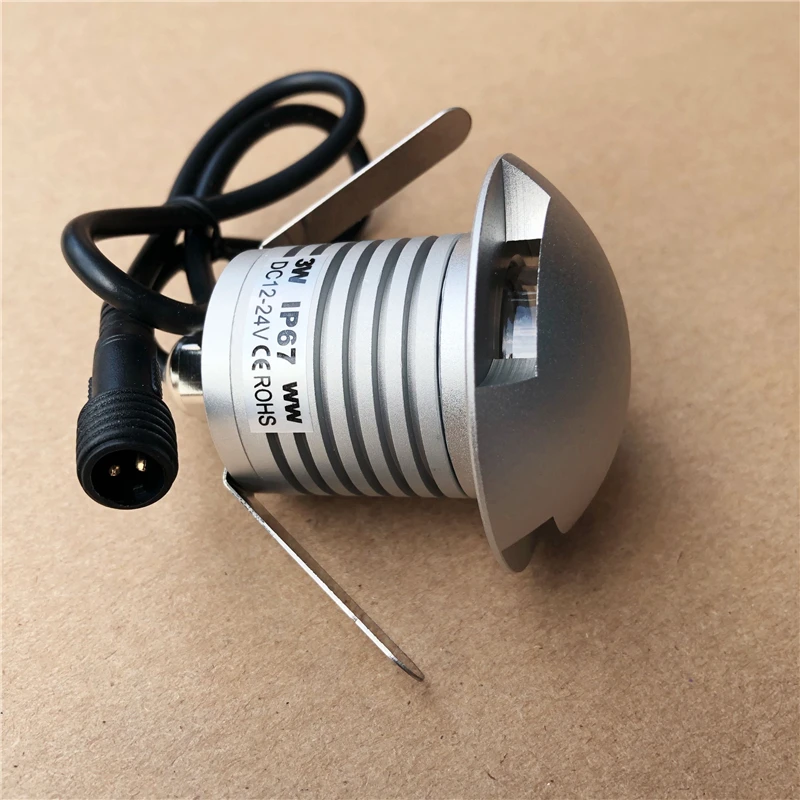 CREE светодиодные Напольные светильники DC12V 24V 3 Вт светодиодное подземное