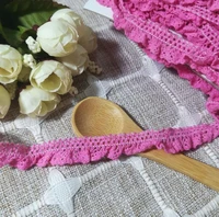 1m cotton guipure rose red lace ribbon 1 5cm elastic lace fabric sewing dress lace embroidery accessories dentelle encajes fr8