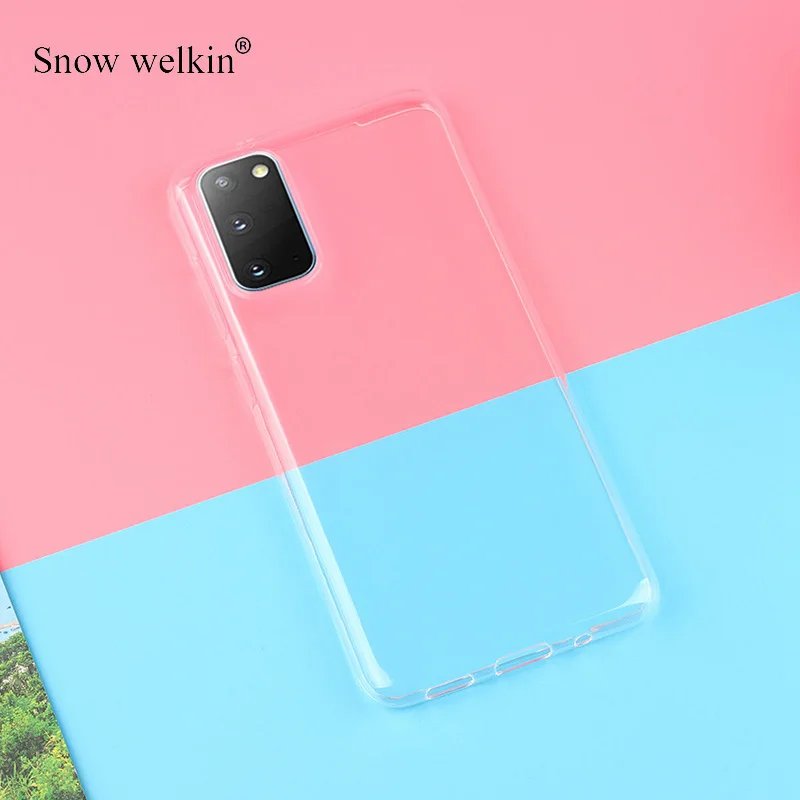 Прозрачный силиконовый мягкий чехол из ТПУ для Samsung Galaxy S20 Plus S20 + FE S20 Ultra LTE S20 FE 5G S20 Fan Edition Lite, задняя крышка