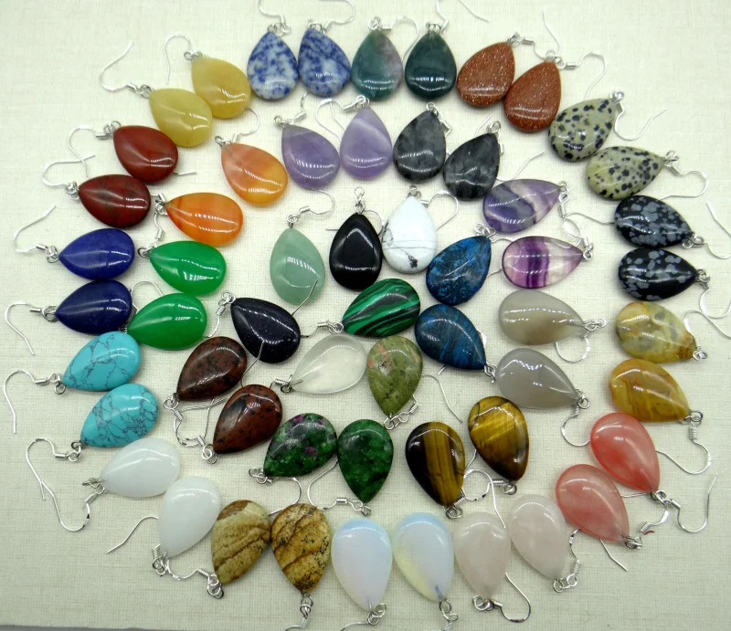 Подвеска для сережек тигровый глаз капли воды бирюза глаз|Серьги-подвески| |