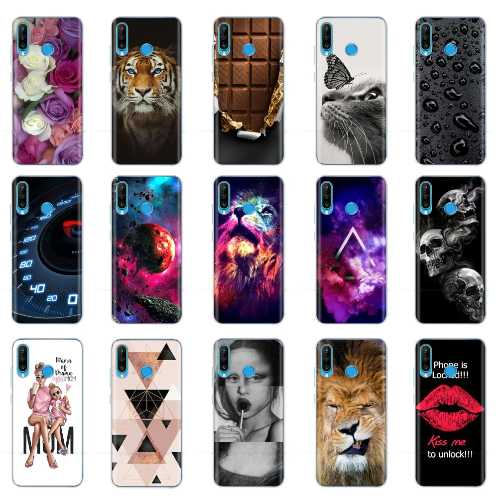 

Painted Case for Huawei Nova 4 4e Case Soft TPU Back Phone Cover for Nova4 Nova 4E Case Cover Coque Silicon Bumper Shell Housing