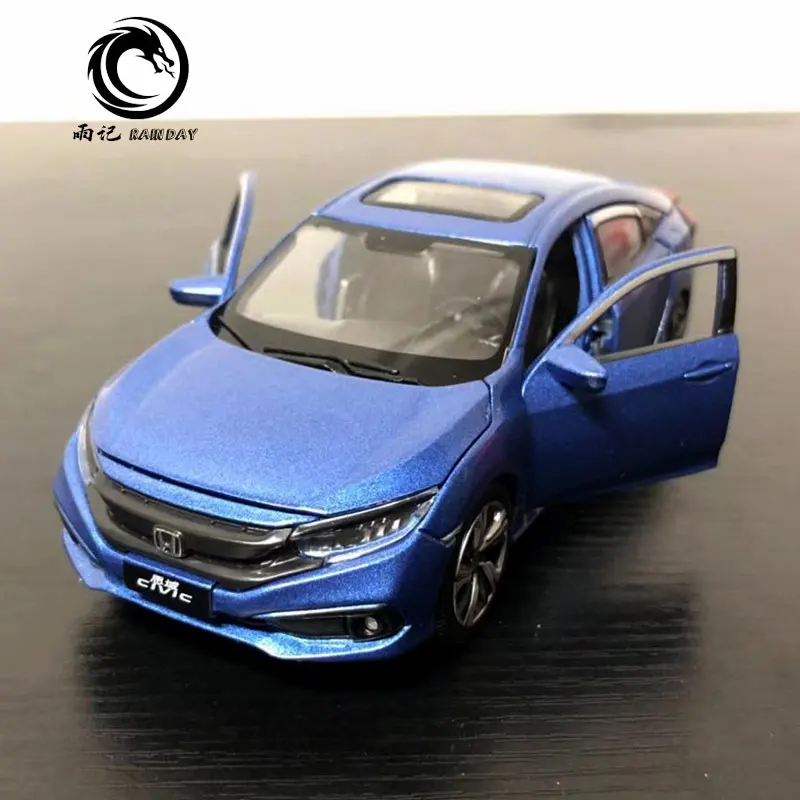 3 шт./партия JK 1/32 масштабная модель автомобиля игрушки Япония Honda Civic звук и свет литья под давлением Металл тянет назад модель автомобиля игрушка
