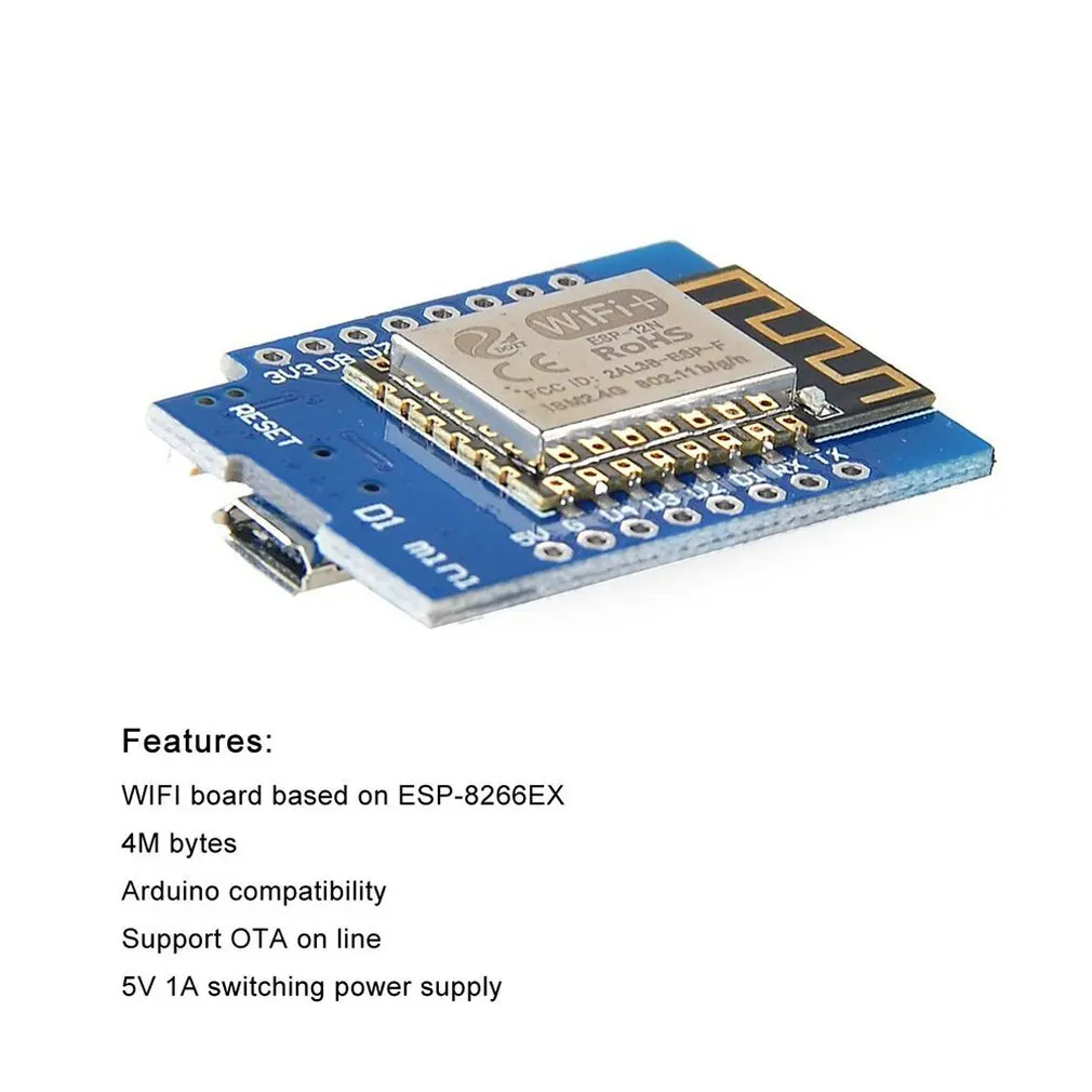 Мини D1 маленький NodeMcu модуль NodeMCU Lua ESP8266 ESP-12 WeMos wifi 4 м байт макетная плата |