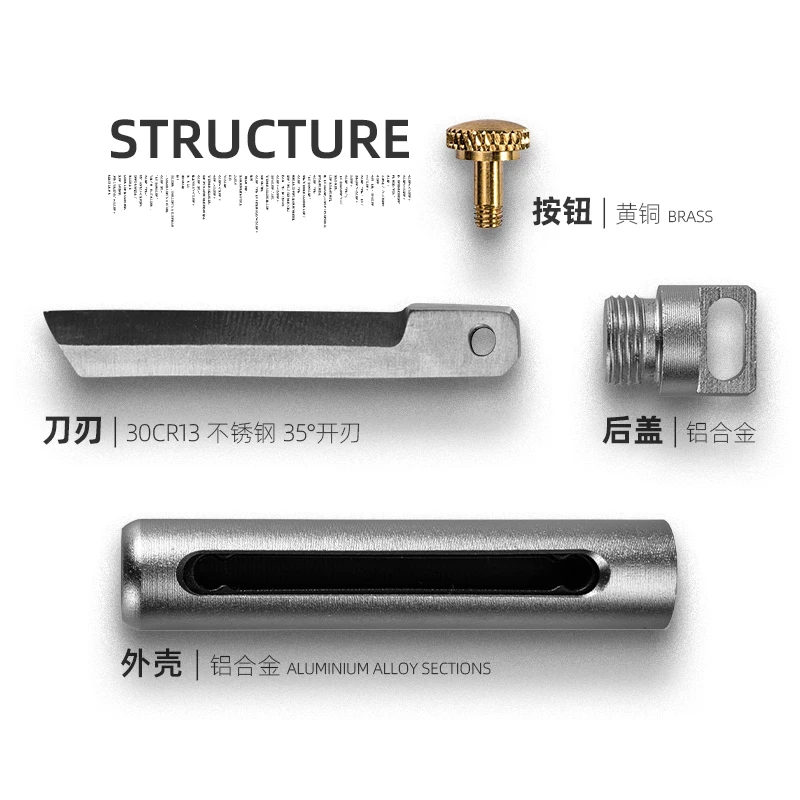 Многофункциональный Мини Телескопический нож QOONG брелок для самообороны