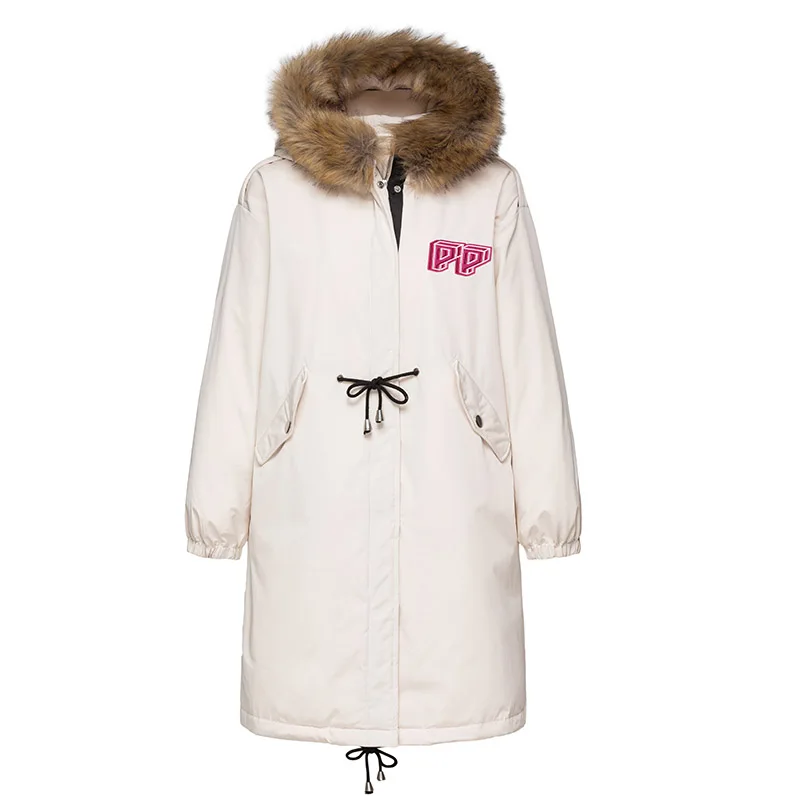 Женский пуховик с карманами SEMIR стеганая парка со съемной отделкой из