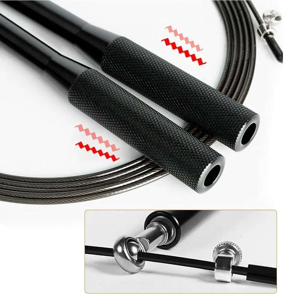 

Jump Rope Fitness Exercise Gym Workout Toy Wire Rope Skipping Skipping Rope Portable Professional with Bearing Motions