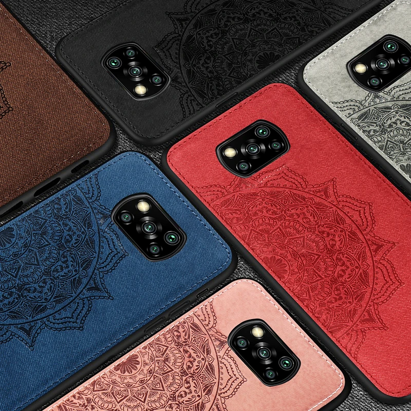 

Для Xiaomi Poco X3 чехол из хлопка и резины с текстурой печати узор TPU чехол для телефона для Redmi 9C чехол для Xiaomi Poco F2 Pro Poco X3