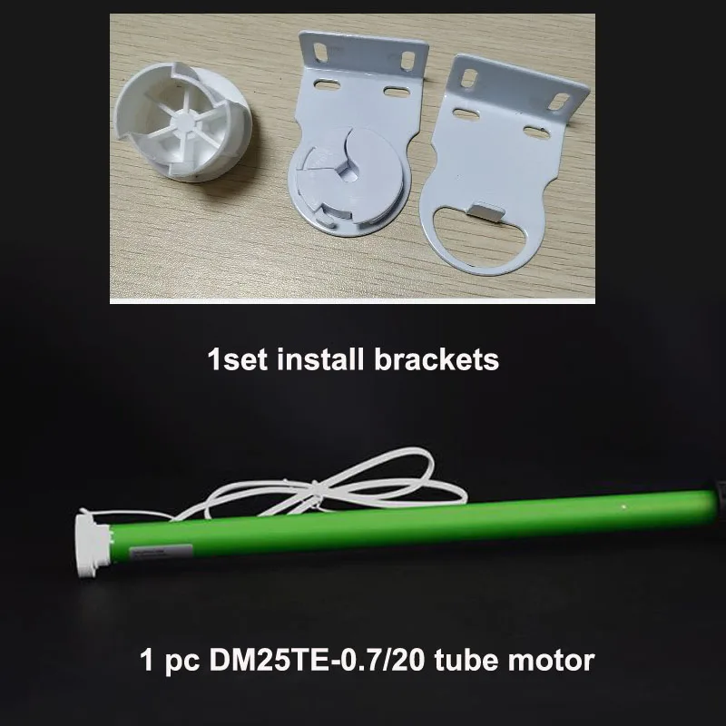 Оригинальный трубчатый двигатель DOOYA DM25TE 100-240 В с установочными кронштейнами