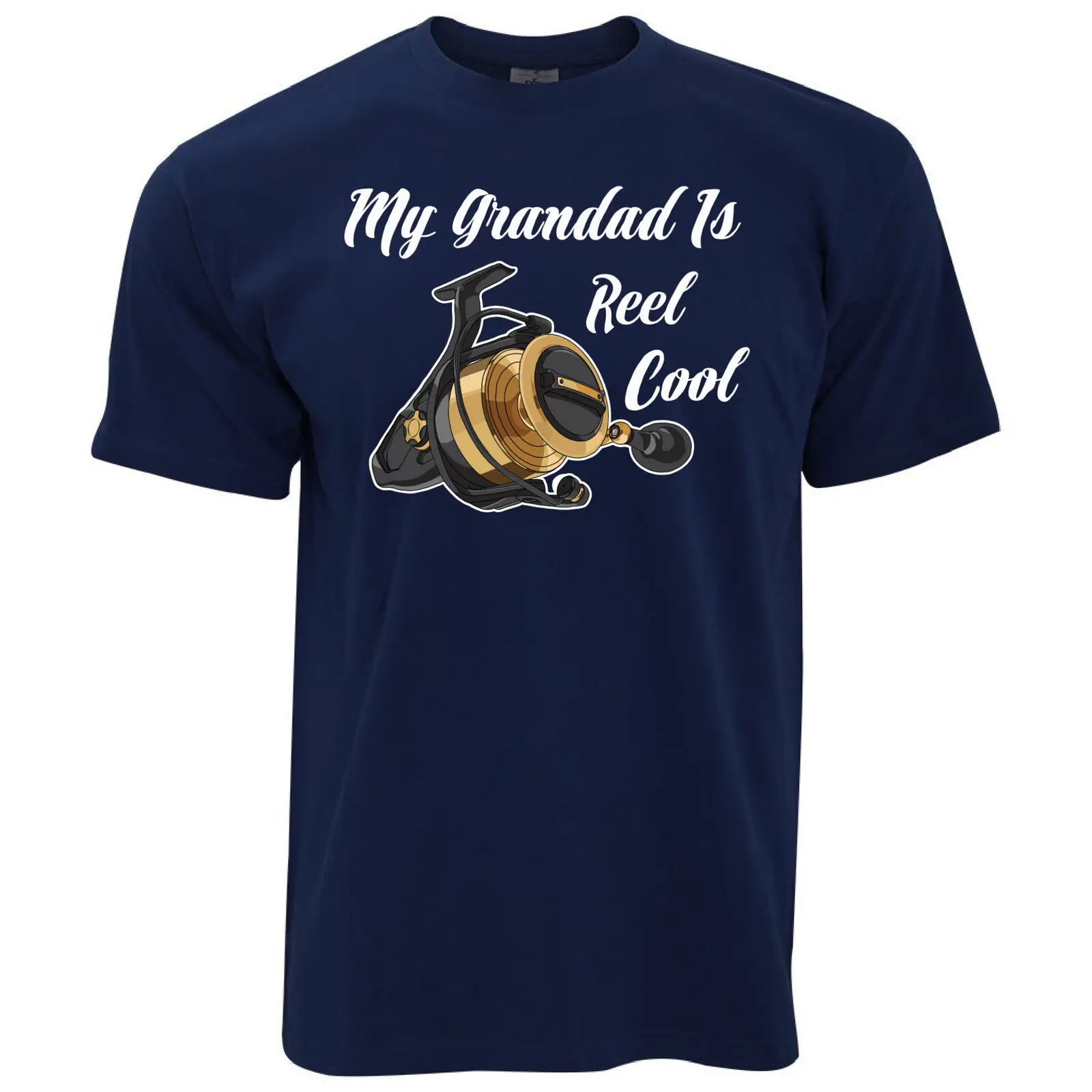 

My Grandad Is Reel Cool. Father's Day Fishing T-Shirt. Summer Cotton Short Sleeve O-Neck Mens T Shirt New S-3XL