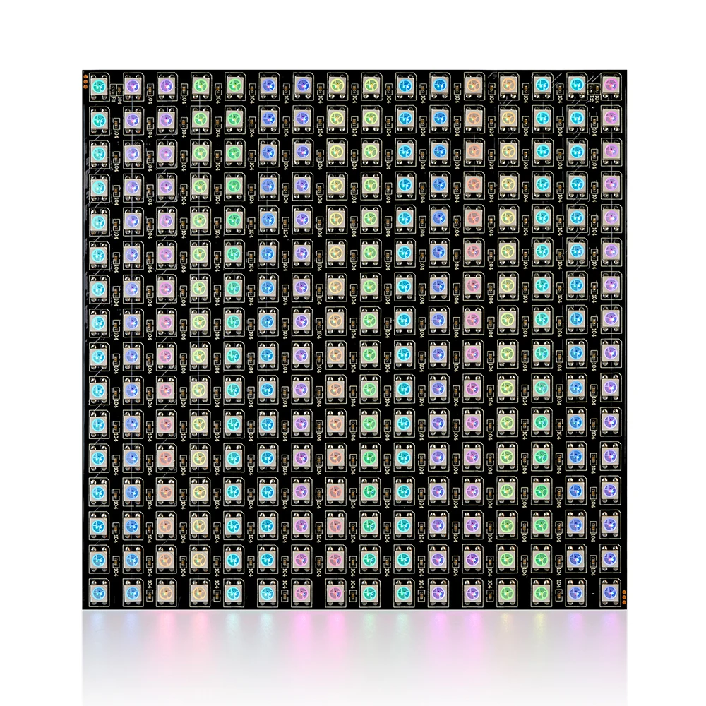 WS2812B RGB Flexible 16x16 8x32 256Leds Pixel Panel Matrix Screen WS2812B ECO Led Module WS2812 IC Individually Addressable DC5V