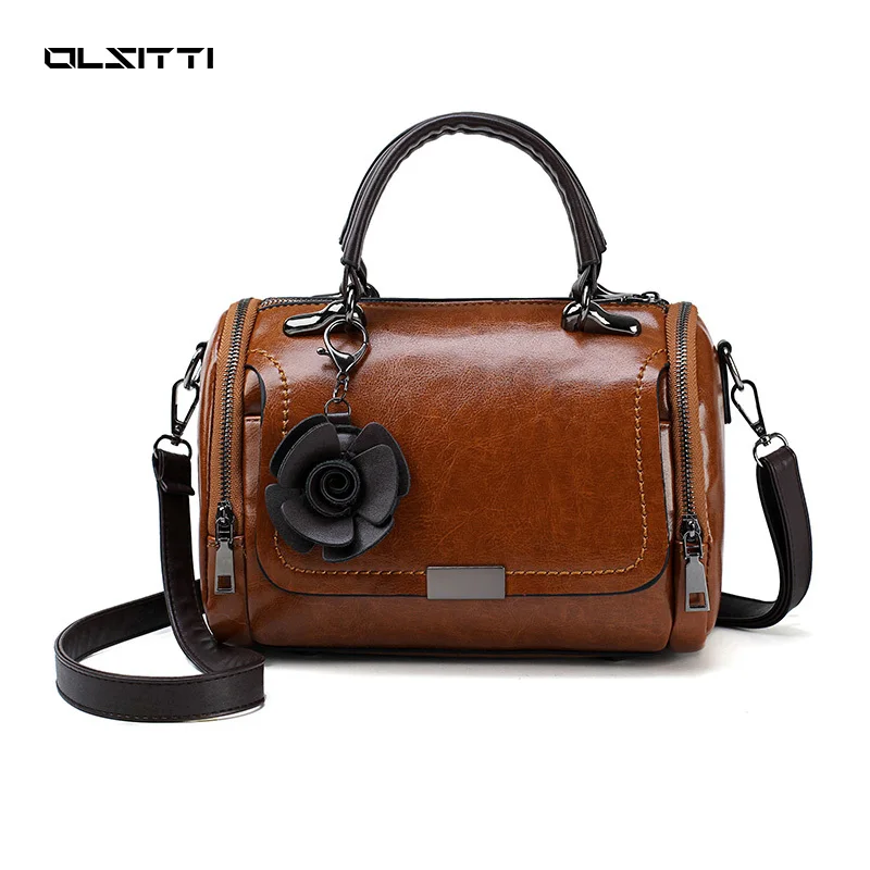 Женская сумка с подвеской в виде цветов модные бостонские сумки для женщин 2021