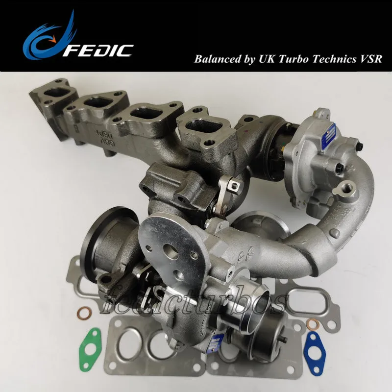 Twin Turbocharger R2S KP35K04 10009700065 53049880102 турбина полного турбонаддува для VW Amarok 2.0 BiTDI 120 Кв 163 ЛС CFCA 2010 на.