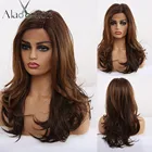 Парик из Длинных Волнистых синтетических волос для косплея для чернокожих женщин