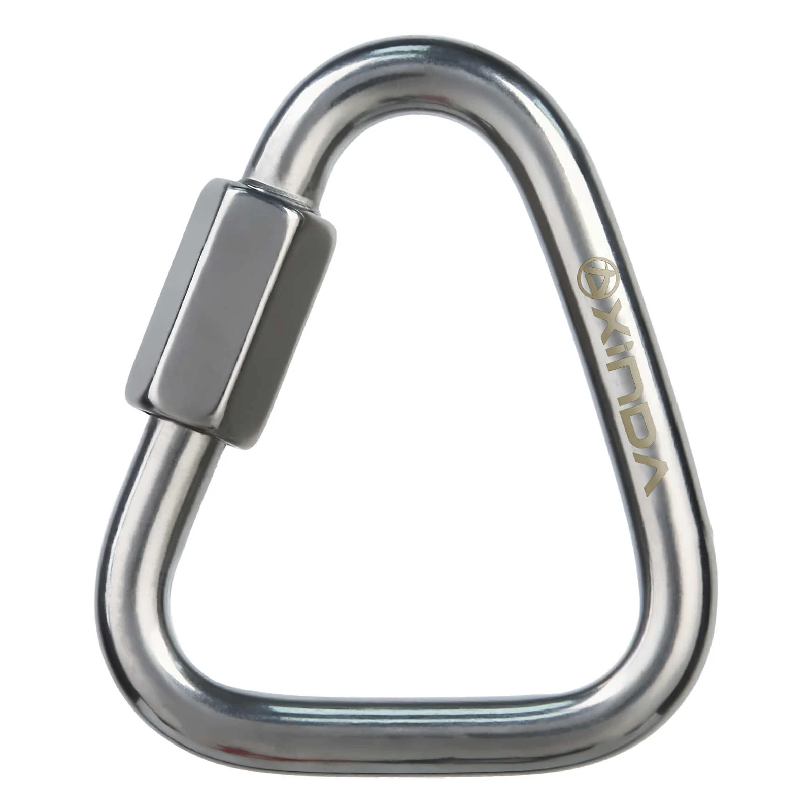 

Climbing Triangle Connecting Ring Triangle Safety Lock Stainless Steel Connecting Buckle For Outdoor Rock Climbing Rescue