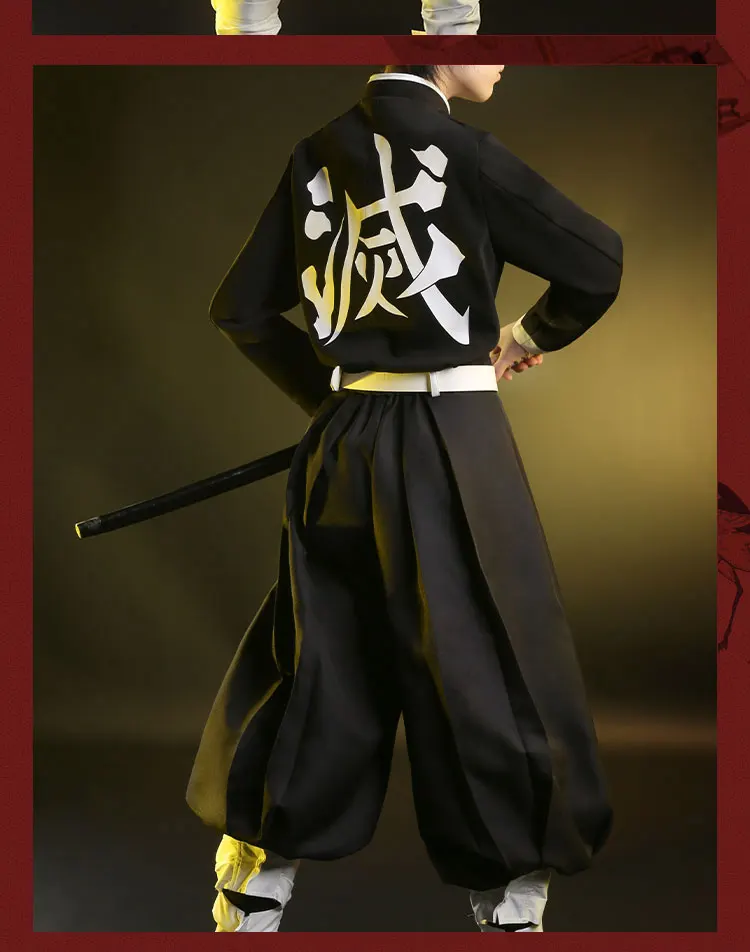 Demon Slayer Kimetsu no Yaiba Kamado Tanjiro Косплей Костюм Униформа костюмы для Хэллоуина для мальчика аниме одежда костюмы cos