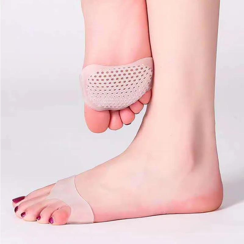 Dropshipping Silicone Padded Forefoot Insoles Shoes Pad Gel Breathable Health Care Shoe Insole High Heel Insert | Спорт и