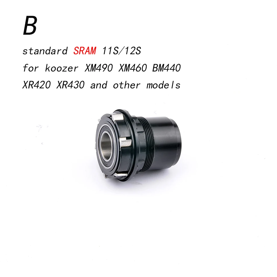 B Koozer MTB велосипедные втулки конвертеры XM490 XM470 XM460 концентратор Кепки s горный велосипед концентраторы конец Кепки адаптер QR или через Кепки XD адаптер - Цвет: B