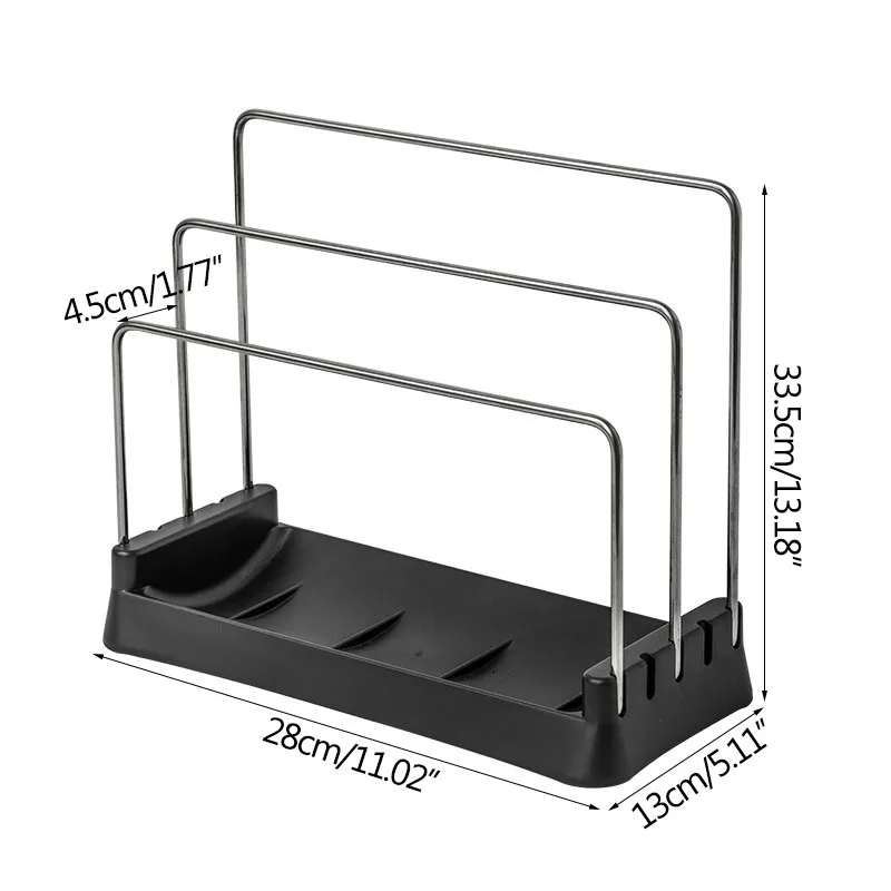 

Multifunctional Adjustable Rag Rack Drainage Shelf Storage Box Kitchen Organizer Pot Cover Holder Household Furnishings