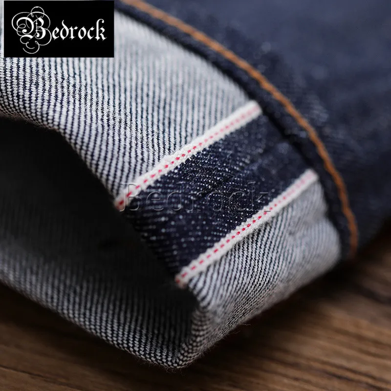 MBBCAR 14oz High quality vintage jeans RAW fabric animal series Straight leg jeans unwashed raw denim selvedge jeans men 704