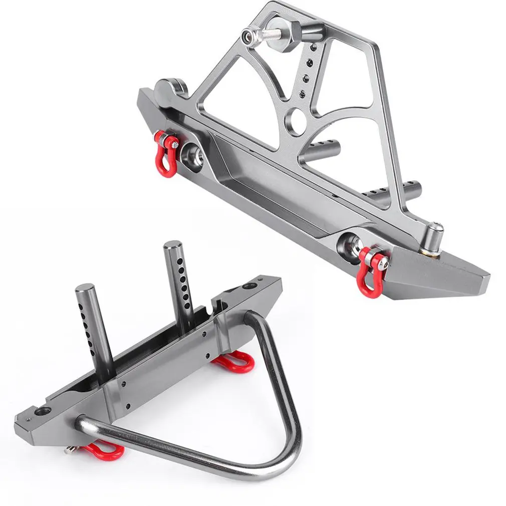 

Model Car Accessories Metal Front And Rear Bumper With Tire Bracket And Shackle For Axial Scx10 Scx10 II Model Climbing Car