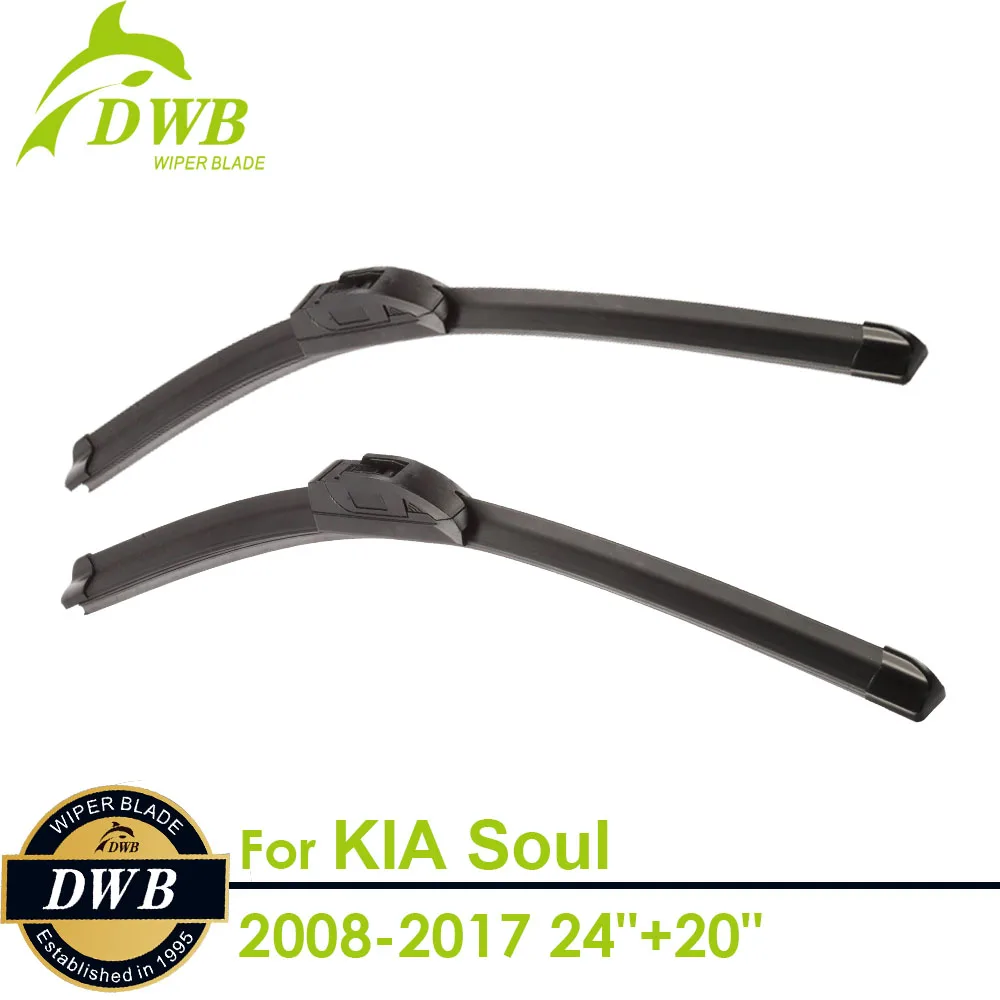 Стеклоочистители для KIA Soul 2008 2017 24 + 20 дюймов 2 шт. бесплатная доставка