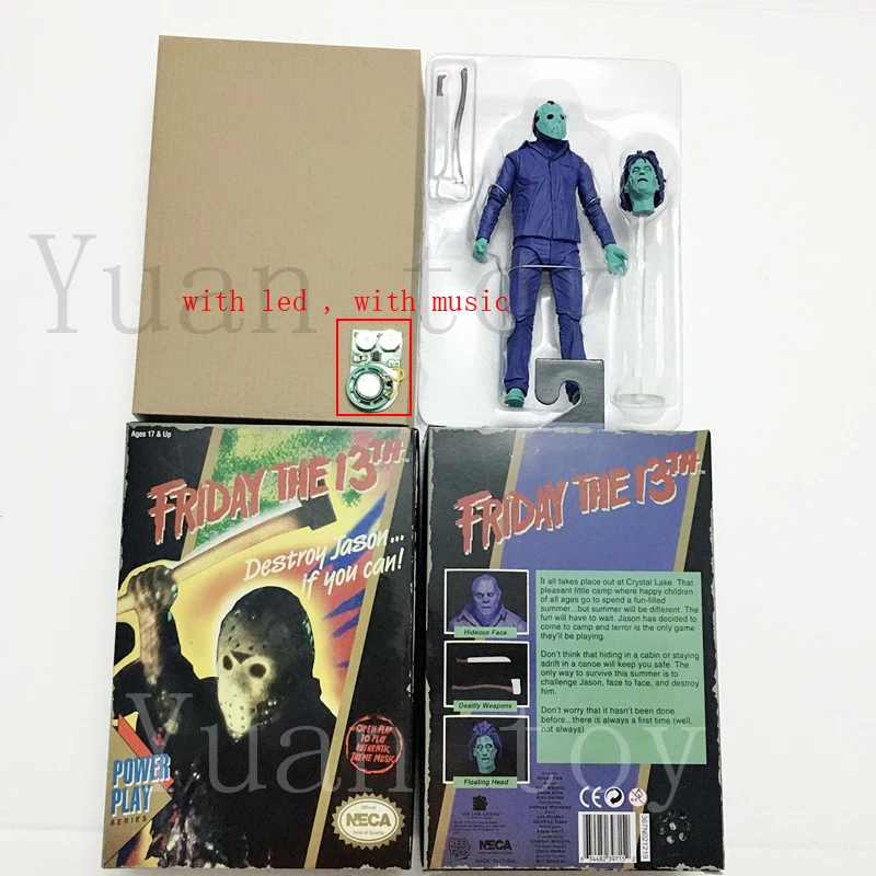 С музыкой NECA Horror Friday 13th Decory Jason видео игра power Play версия Фигурки игрушки куклы Gi