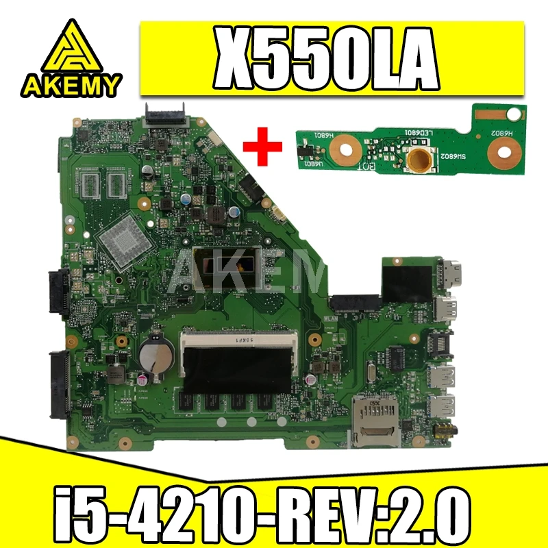 

X550LA Motherboard i5-4210-REV:2.0 For Asus A550L A550LN R510L X550LD laptop Motherboard X550LA Mainboard X550LA Motherboard