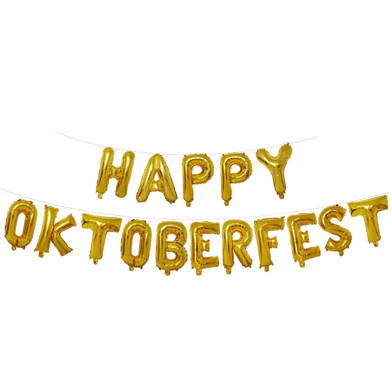 Счастливый Октоберфест письмо воздушный шар баннер украшение большой стакан