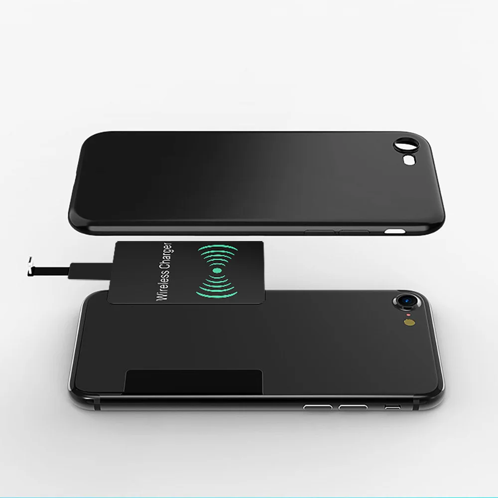 FDGAO Qi Беспроводное зарядное устройство приемник Pad катушка для iPhone 5 5S SE 6 6S 7 Plus беспроводной зарядный адаптер коврик для Andriod type C