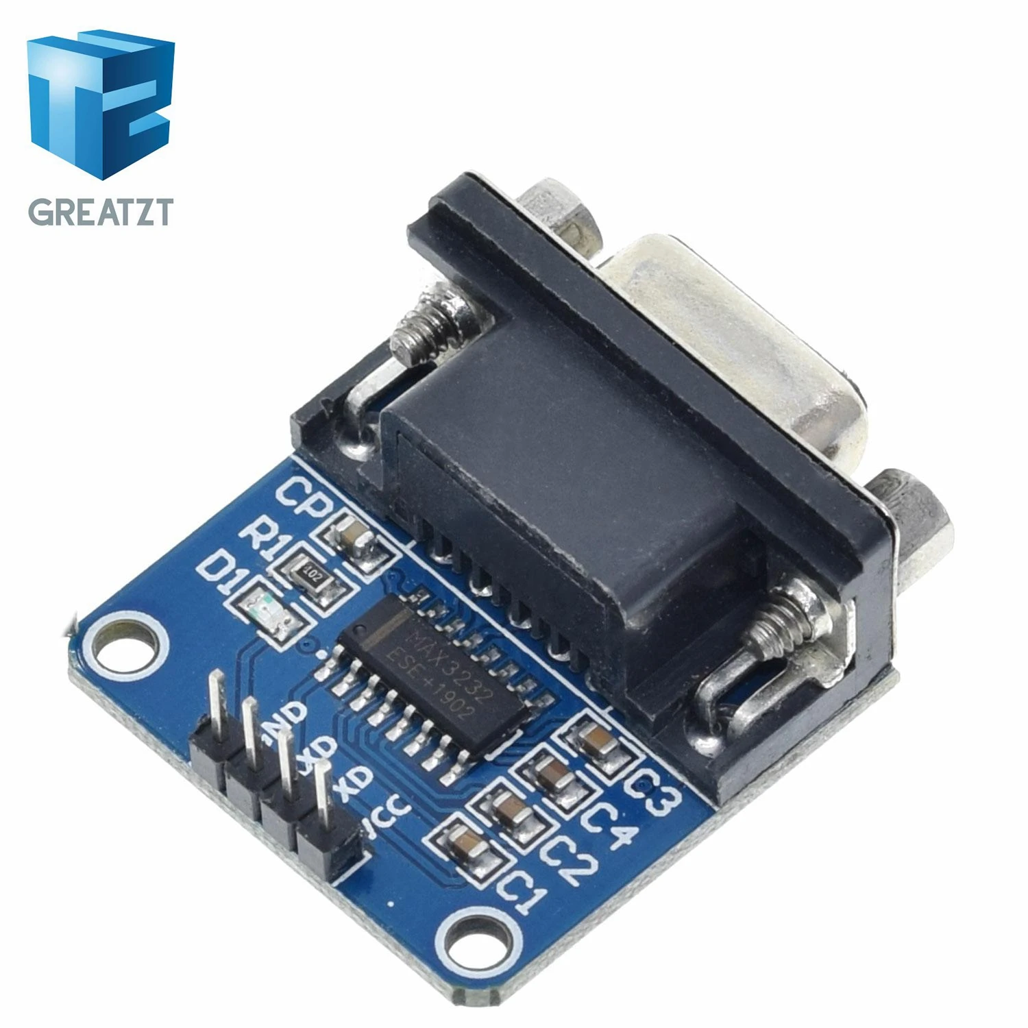 Модуль преобразователя последовательного порта GREATZT MAX3232 RS232 в TTL соединитель DB9