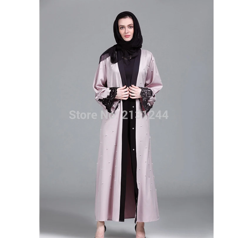 Женская одежда ручной жемчуг расшитая бисером нашивка дизайн мусульманский