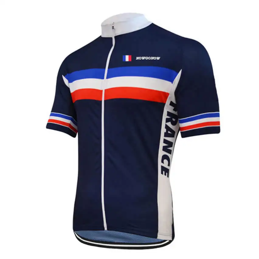 2020 французская велосипедная Джерси чернильно синяя мужская летняя модель